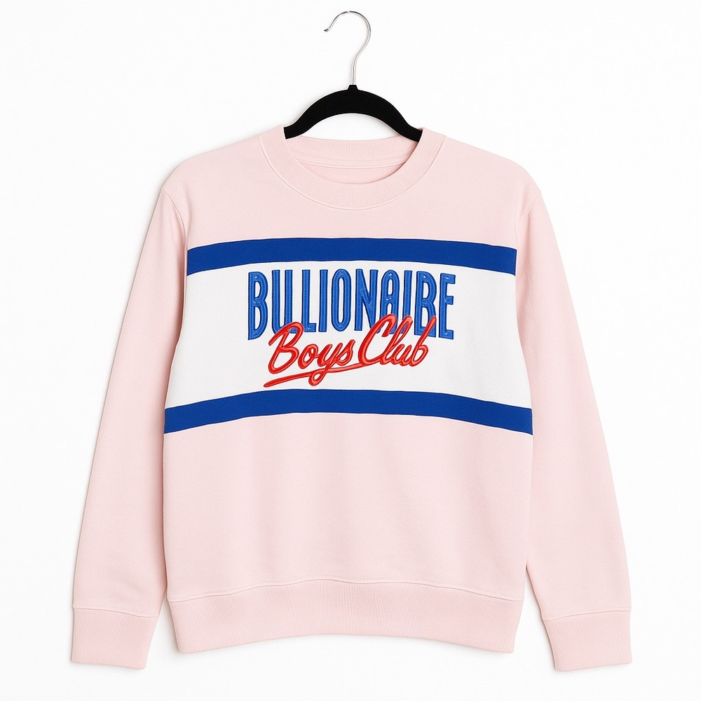 Billionaire Boys Club Sweatshirt Crewneck Small Pink Blue White